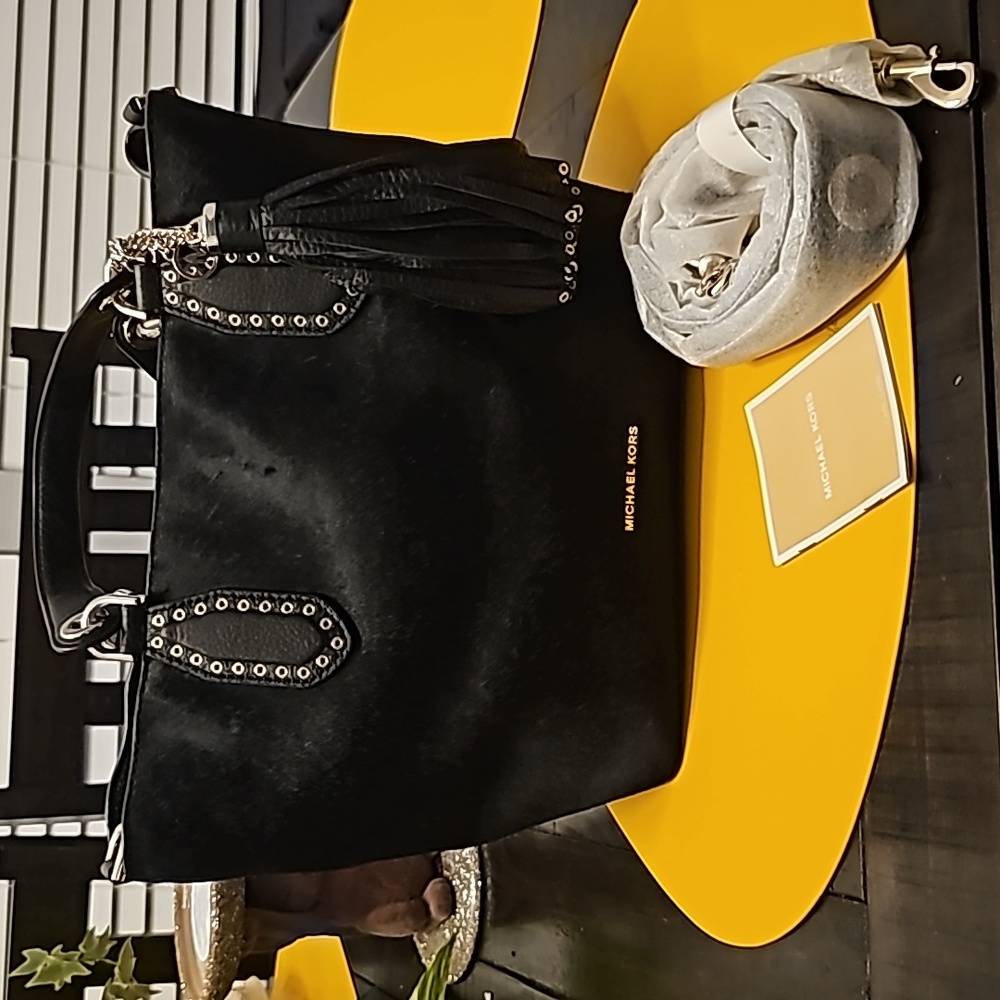 MK calf skin satchel
